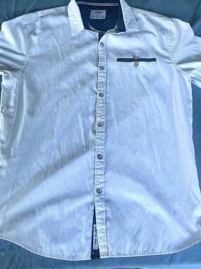 Craft + Flow Men's White Slim Shirt Size Large